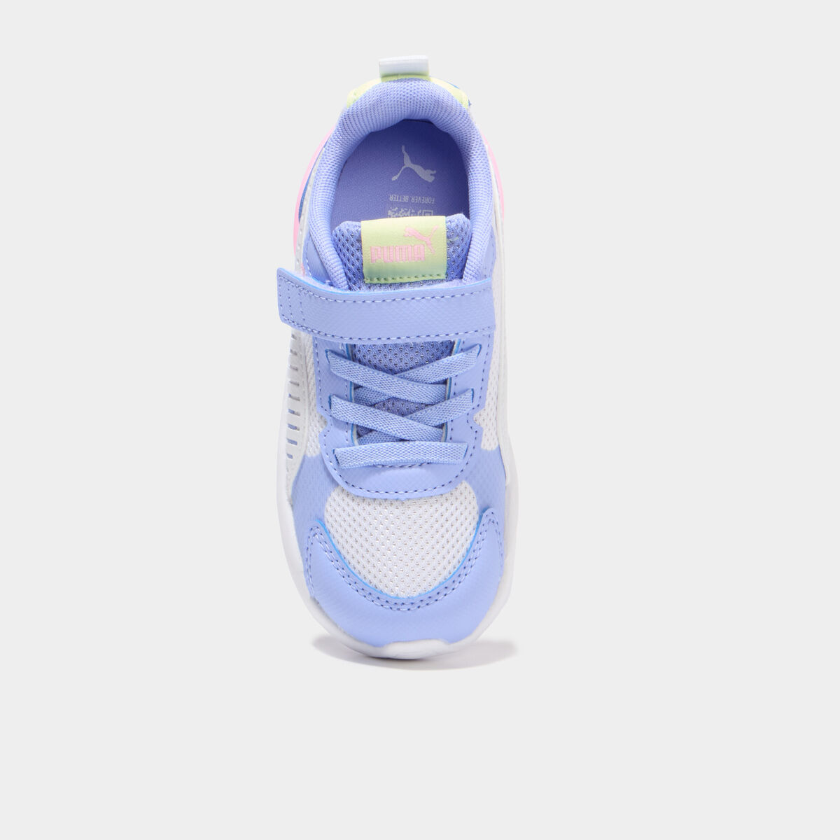 Baskets running &agrave; scratchs Puma XRAY violet fluo fille