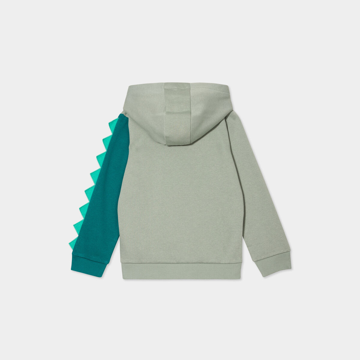 Sweat hoodie oversize &agrave; capuche vert kaki gar&ccedil;on