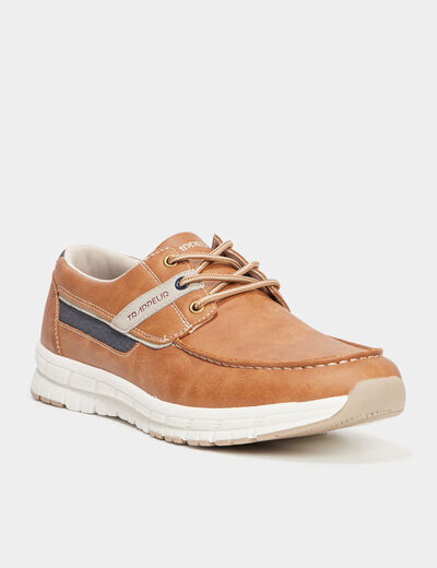 Chaussures bateau marron clair homme