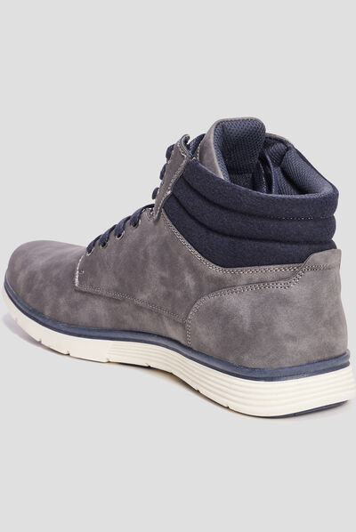 Bottines à lacets Bolanito gris homme