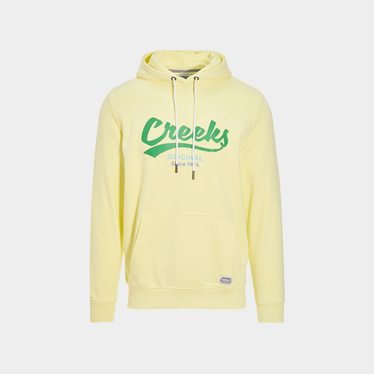 Sweat à capuche hoodie Creeks jaune homme