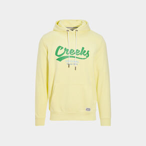 Sweat à capuche hoodie Creeks jaune homme
