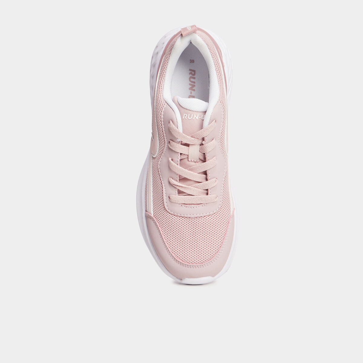 Baskets running à lacets Run-Up rose femme