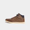 Baskets montantes &agrave; lacets marron clair homme