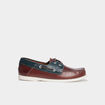Chaussures bateau en cuir multicolore homme