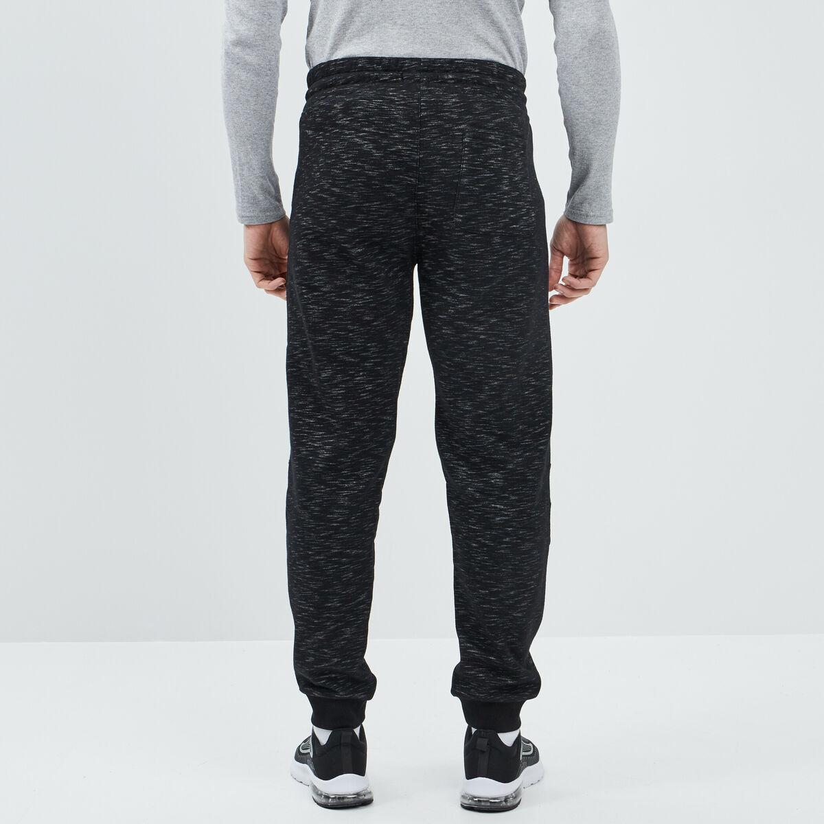 Pantalon jogging taille élastiquée noir homme