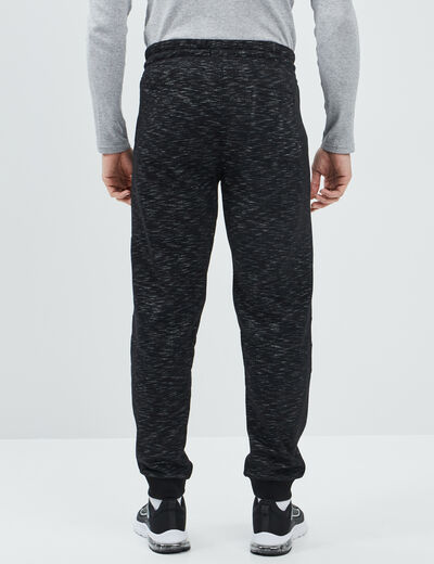 Pantalon jogging taille élastiquée noir homme