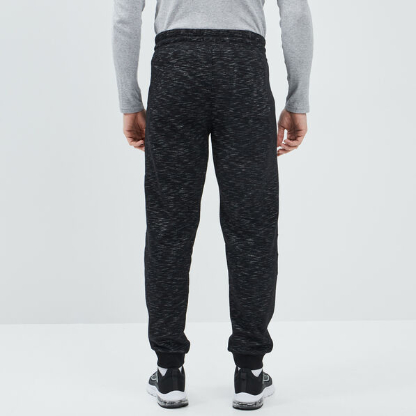 Pantalon jogging taille élastiquée noir homme