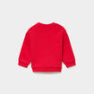 Sweat molletonn&eacute; 1 poche col rond rouge b&eacute;b&eacute; gar&ccedil;on