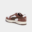 Baskets &agrave; lacets en cuir Puma marron homme