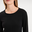 T-shirt thermique Damart x Trappeur noir femme