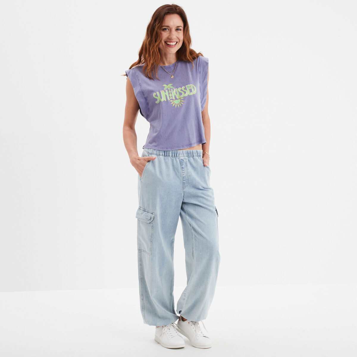 Jeans battle taille élastiquée Liberto denim triple stone femme