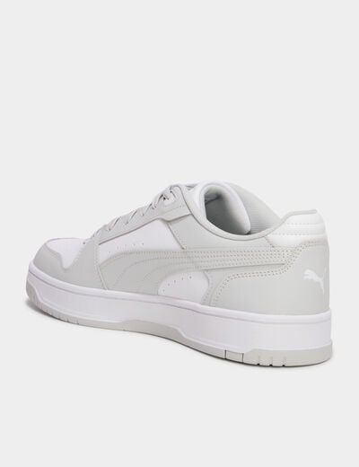 Baskets &agrave; lacets Puma Rebound Slam gris clair homme