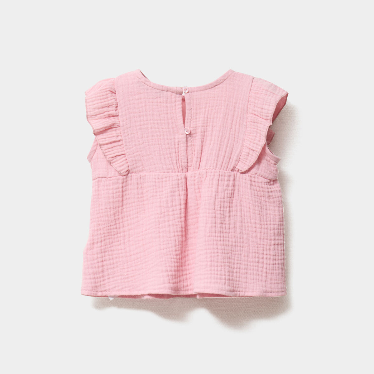 Ensemble 3 pièces coton majoritaire rose clair bébé fille