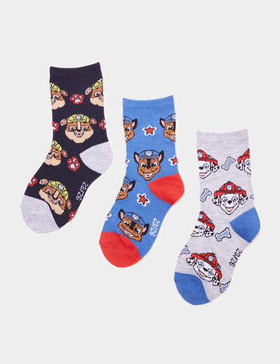 Lot 3 paires chaussettes Pat Patrouille multicolore garçon