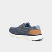 Chaussures bateau en jean bleu homme