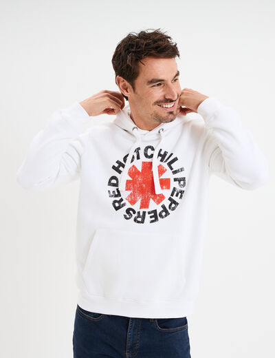 Sweat hoodie Red Hot Chili Peppers blanc homme