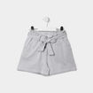 Short slouchy ceinturé taille élastiquée bleu marine fille