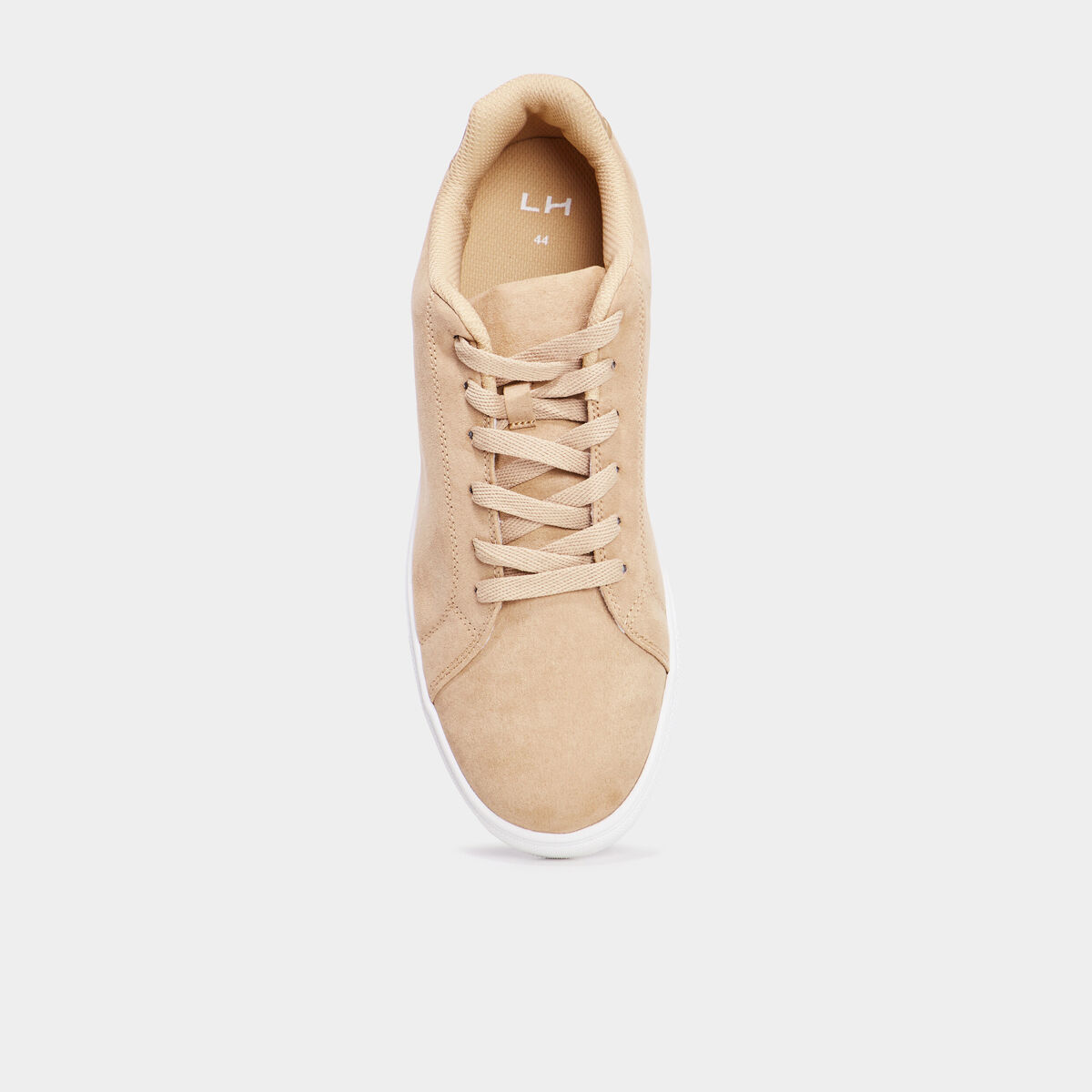 Tennis &agrave; lacets beige homme