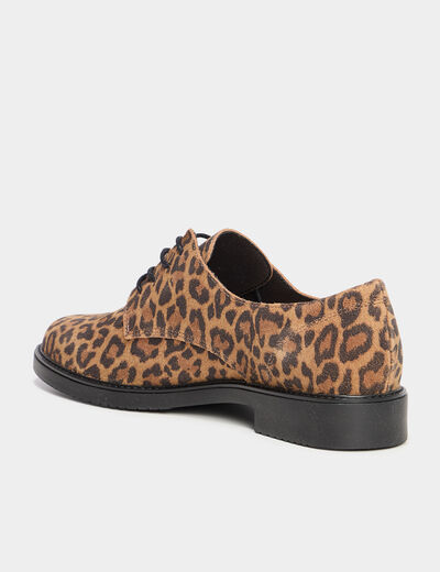 Derbies en cuir multicolore femme