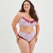 Soutien-gorge corbeille microfibre beige femme grande taille
