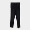 Jeans skinny taille haute cropped denim noir femme