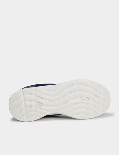Baskets running &agrave; lacets bleu marine fille