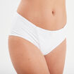 Culotte effet gainant microfibre blanc femme