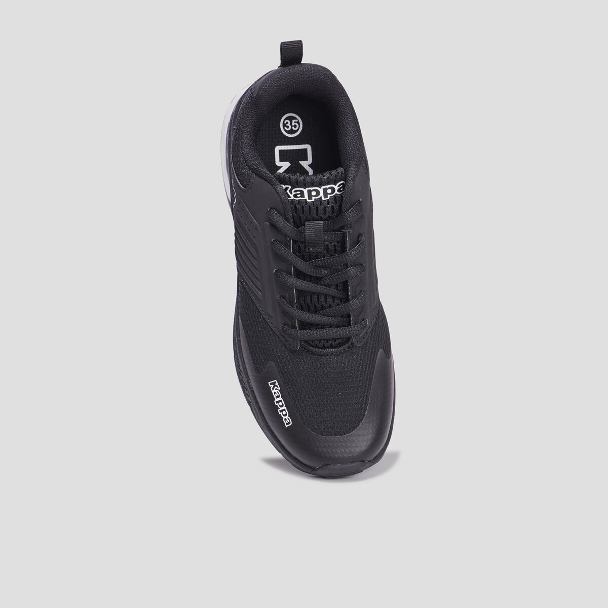 Baskets running à lacets Kappa Myagi noir garçon