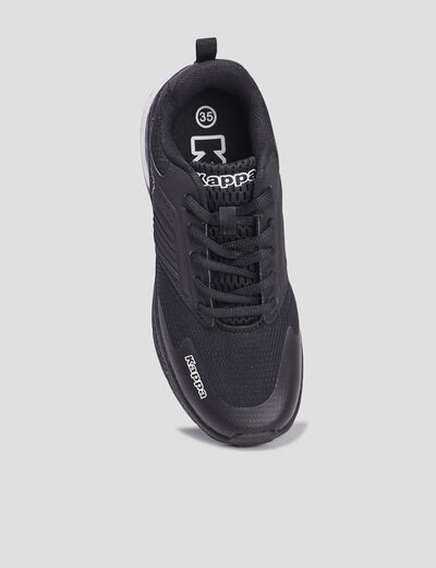 Baskets running à lacets Kappa Myagi noir garçon