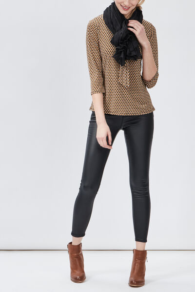 Foulard noir femme