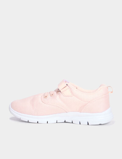 Baskets running semelles flex rose fille