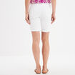 Bermuda slim blanc femme