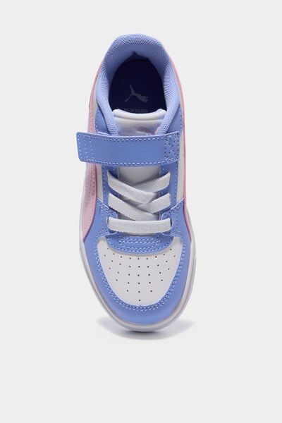 Tennis basses &agrave; scratchs Puma Caven III violet fille