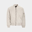 Veste bomber zippée creme homme