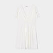Robe patineuse broderie anglaise blanc femme