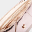 Sac pochette métallisé couleur or femme