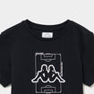T-shirt manches courtes coton Kappa noir gar&ccedil;on