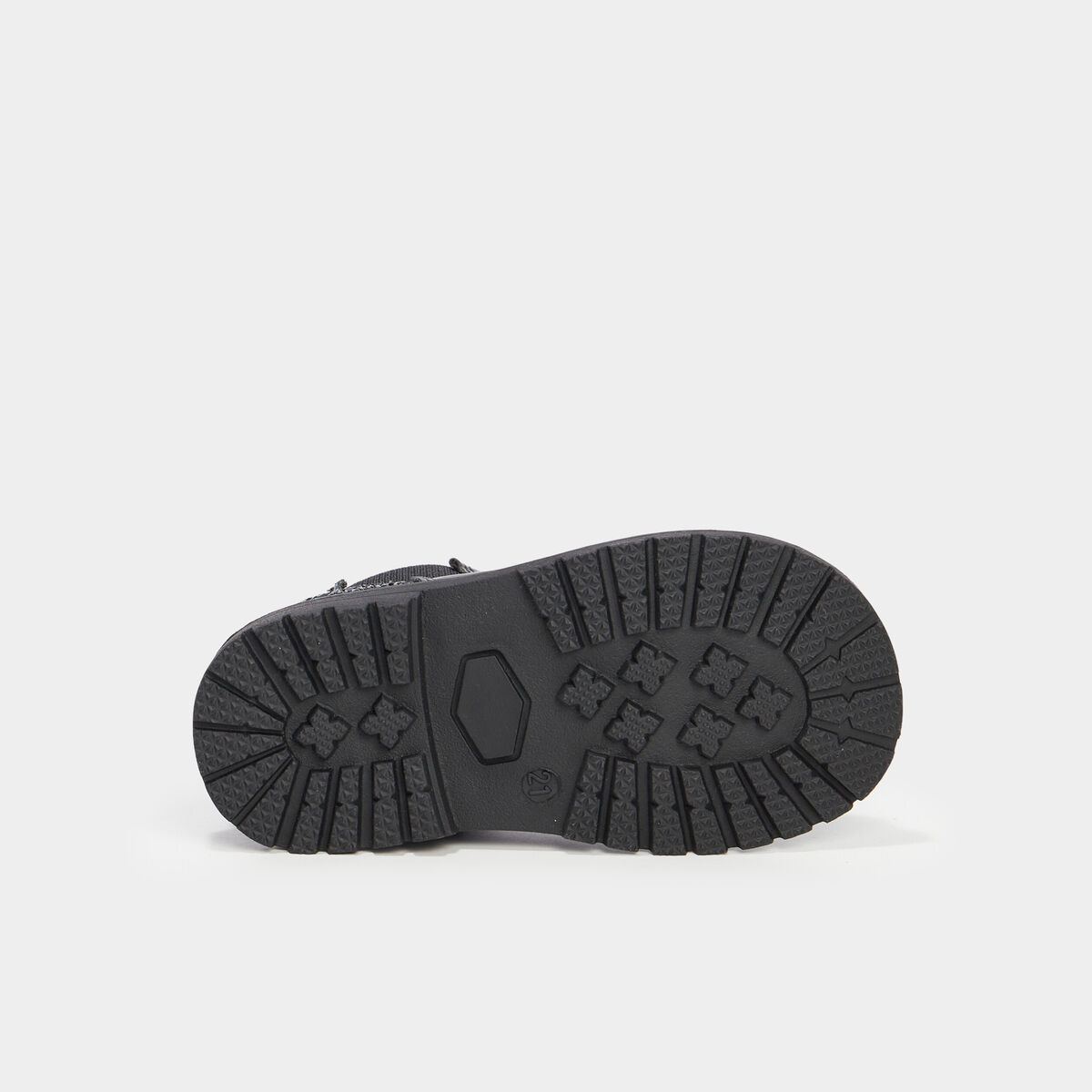 Bottines chelsea zippées paillettes noir bébé fille