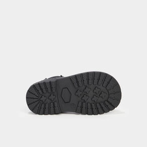Bottines chelsea zippées paillettes noir bébé fille