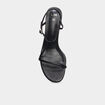 Sandales &agrave; talons kitten heels noir femme