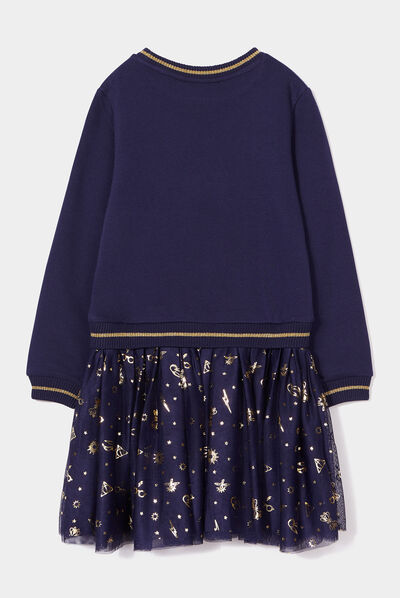 Robe 2-en-1 patineuse Harry Potter bleu marine fille