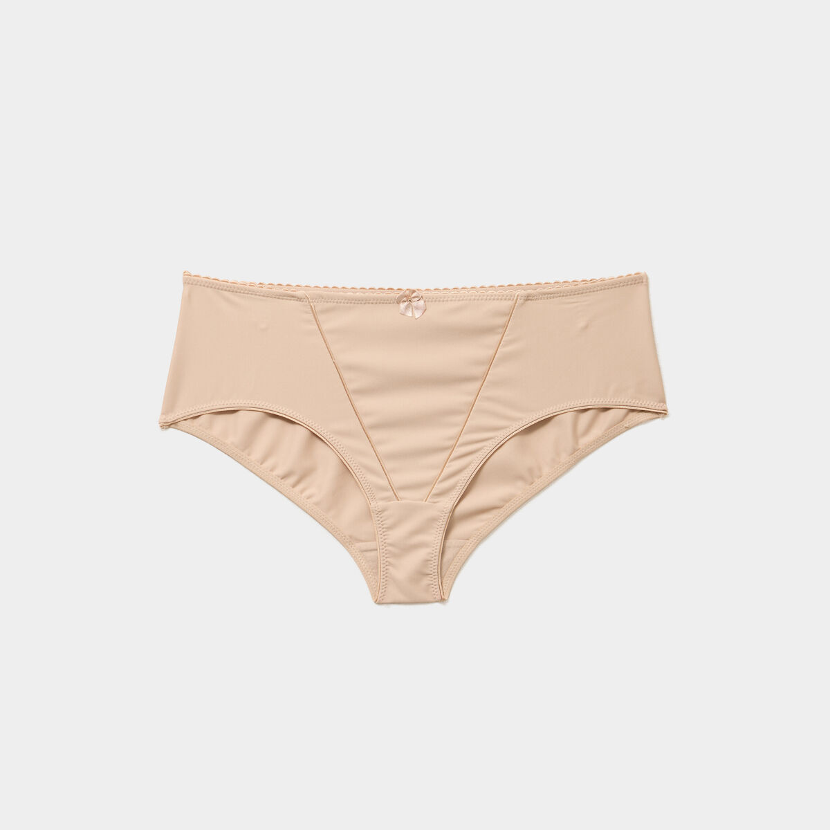 Culotte effet gainant microfibre beige femme