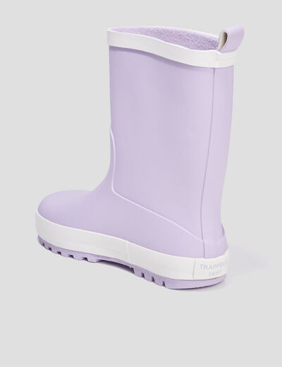 Bottes de pluie Trappeur parme fille