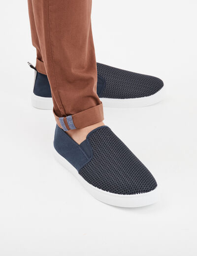 Tennis bleu homme