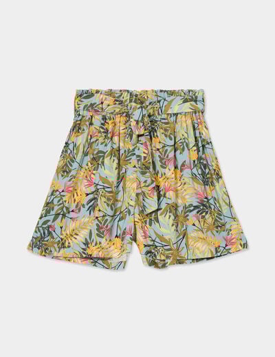 Short ample fluide vert émeraude femme
