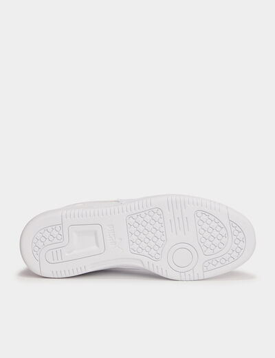 Tennis &agrave; lacets Puma Rebound V6 blanc fille