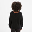 Pull col réversible noir femme