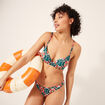 Haut de maillot push up coordonnable bleu p&eacute;trole femme