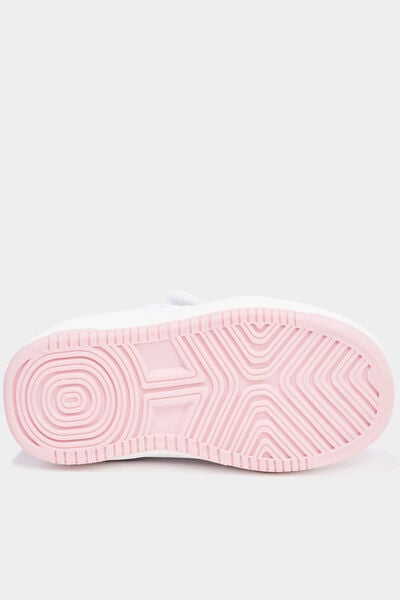 Tennis basses &agrave; scratchs multicolore b&eacute;b&eacute; fille